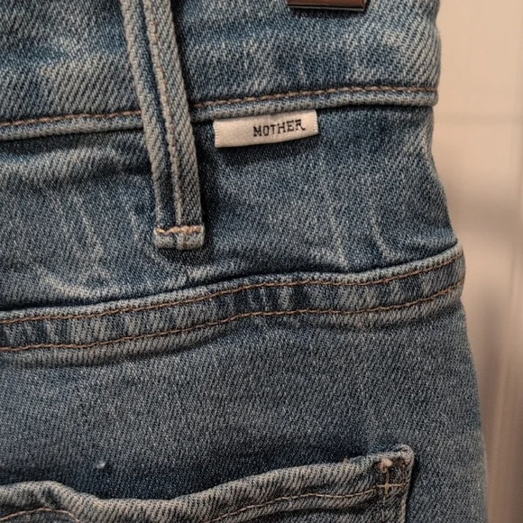 MOTHER Light Blue Flare Jeans - Picture 3 of 11